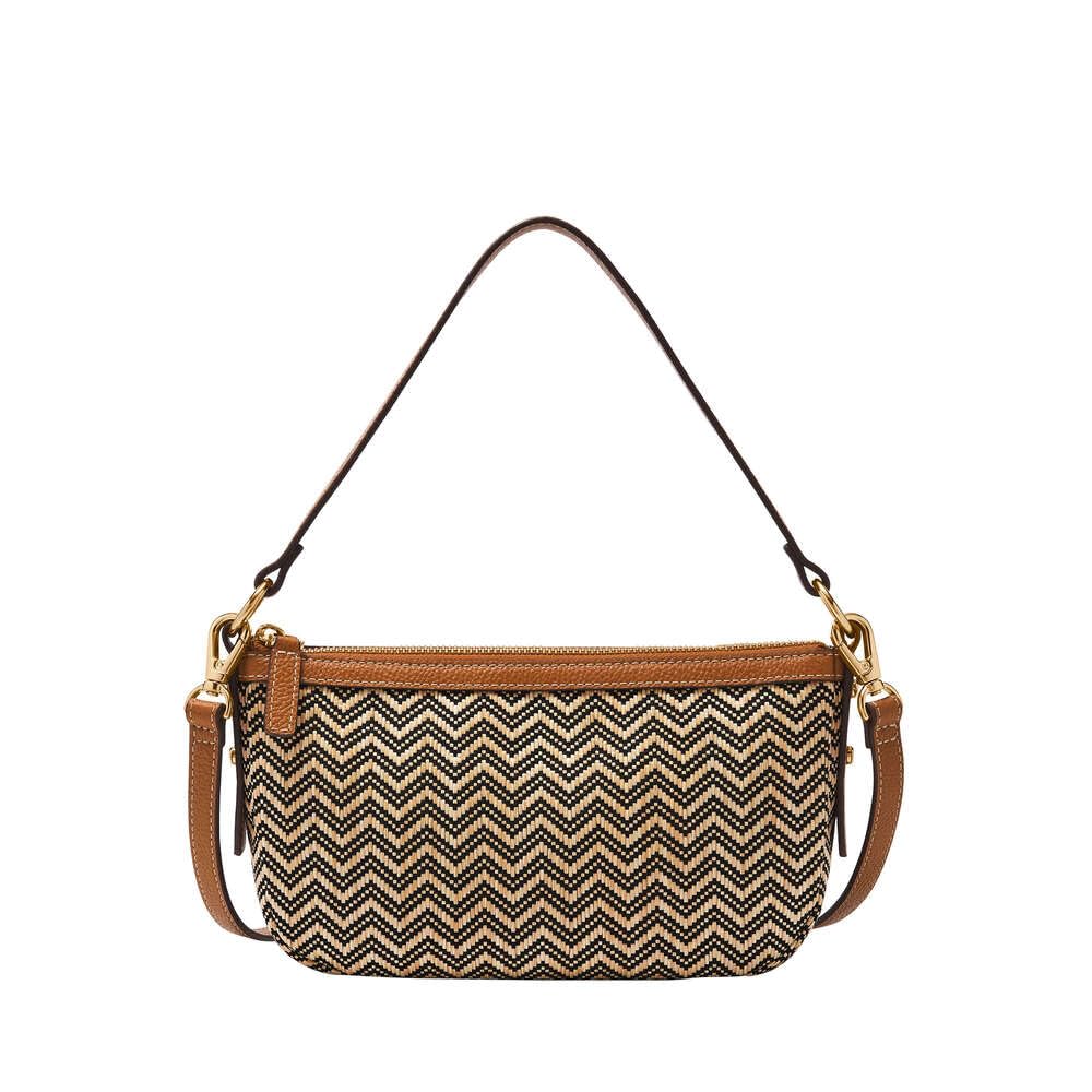 Fossil Jolie Brown Leather or Suede Crossbody bag for Women