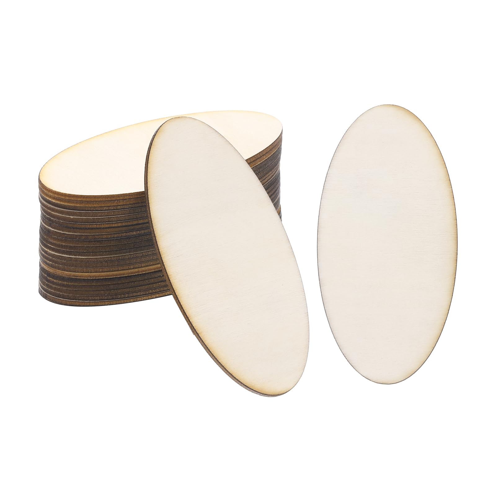 Lot de 5 formes ovales en bois, diverses formes ovales, donjon et plate Lot de 5 formes ovales en bois, diverses formes ovales, donjon et plate