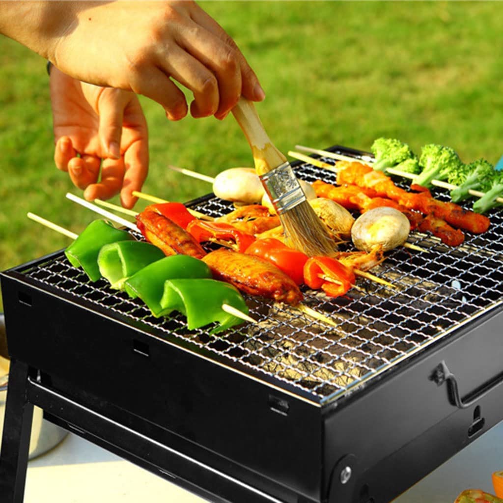 Grill, Składany Grill Na Węgiel Drzewny Grill Ogrodowy Przenośny Grill