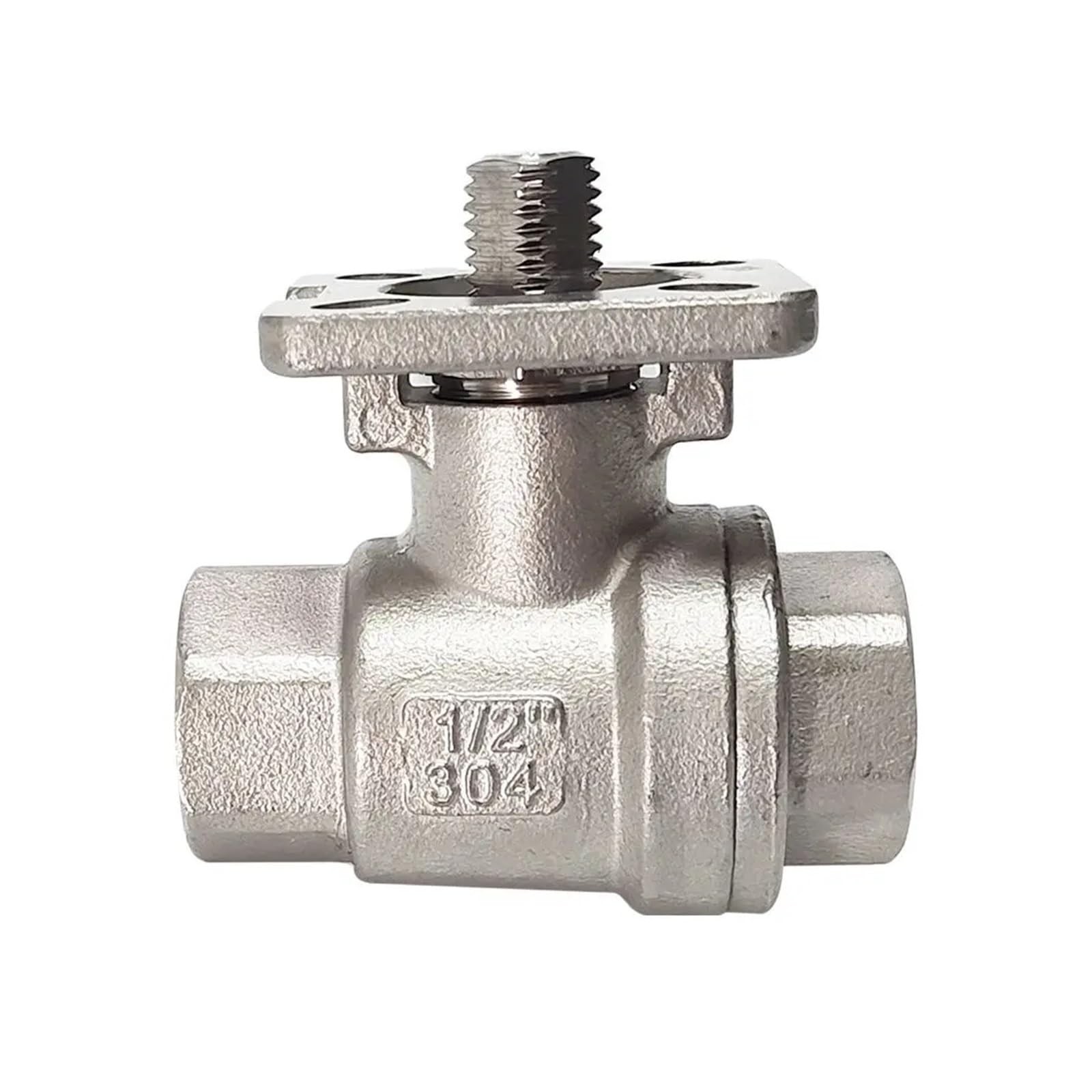 Vanne boisseau sphérique 1/2 inox filetée gaz eau huile ISO5211
