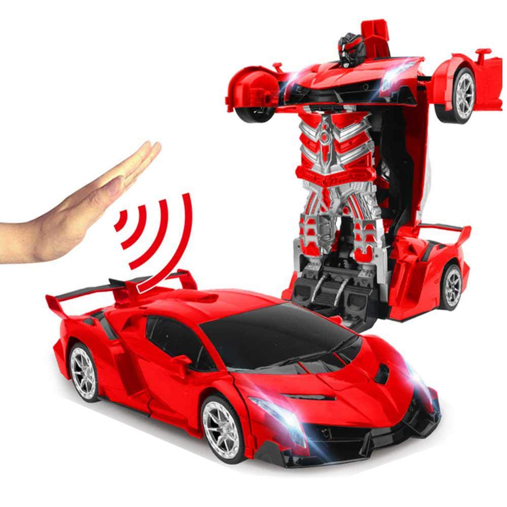 remote control transformer robot car