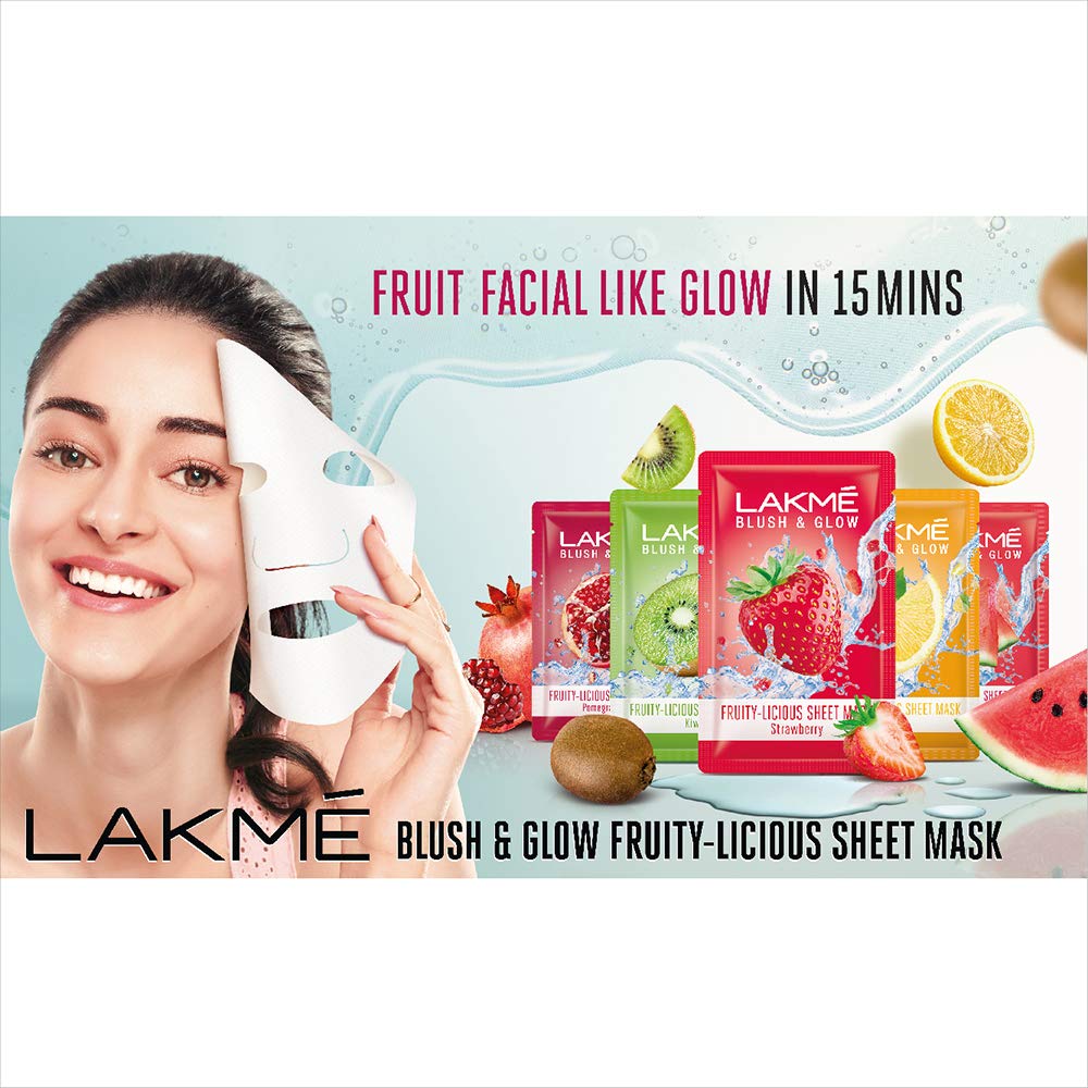 Lakmé Blush & Glow Kiwi Sheet Mask - Hydrate & Glow -7