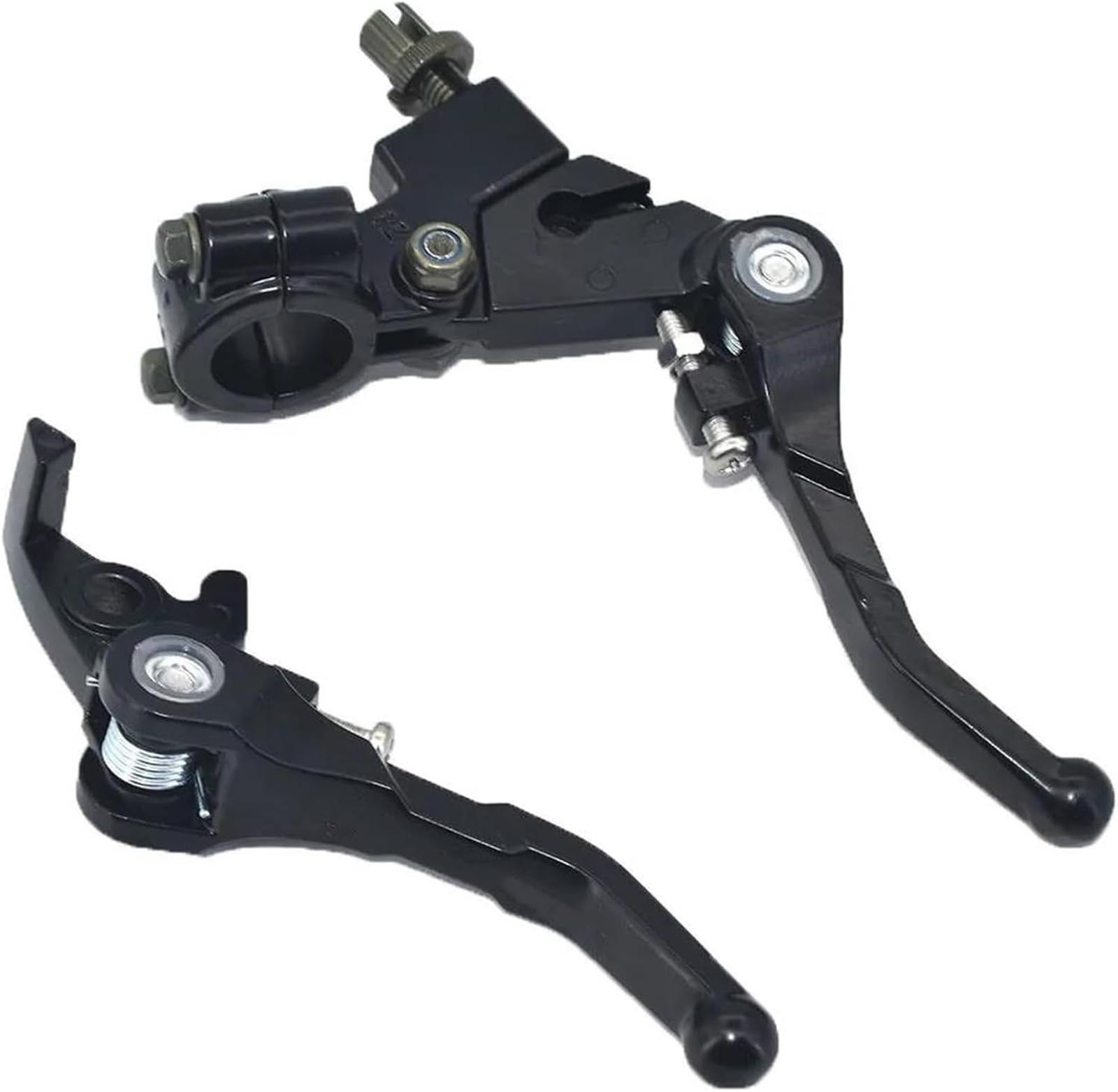 Levier d'embrayage et de frein en aluminium noir ppr pour guidon 7/8 dirt bike Atomik