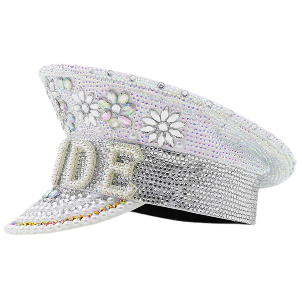 Sombrero De Fiesta Sombreros De Soltera Sombrero De Novia De Diamantes De Imitación Accesorios De Novia Para El Dia De La Boda Sombrero De Dama De Honor Cristal Sintético