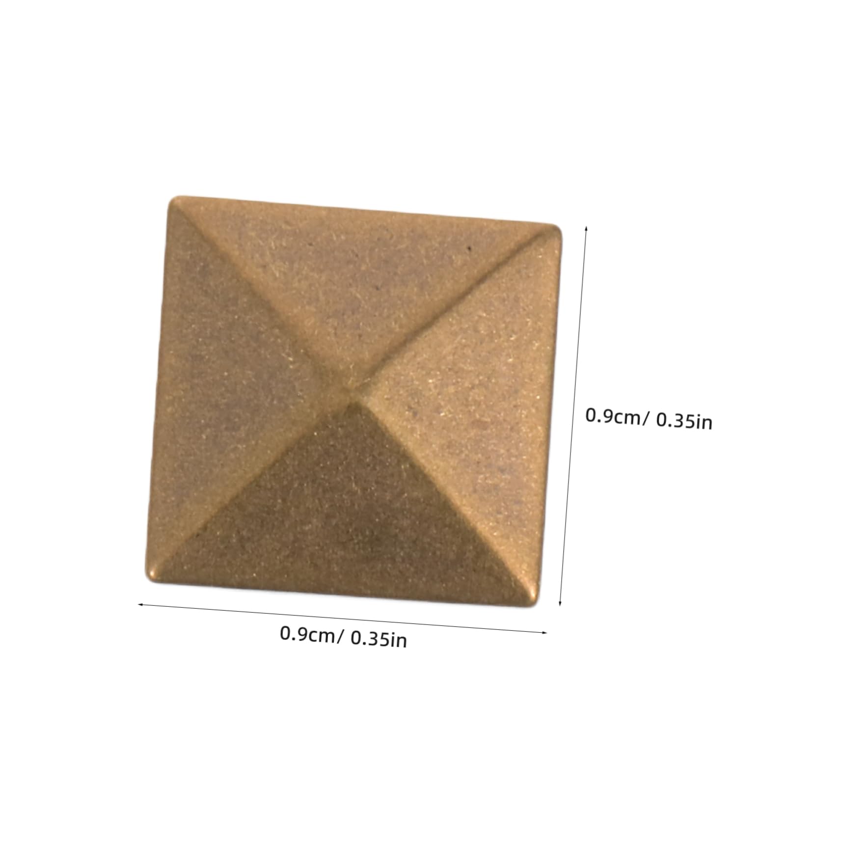 DOITOOL DIY Material Pcs Pyramid Spike Rivet Studs Metal Copper Ironing Sheet for Craft Projects