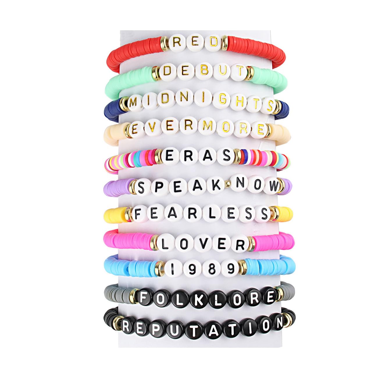 Ts Inspired Bracelets Set Friendship Bracelets for Women Girls Eras Tour Outfits Jewelry for Fans