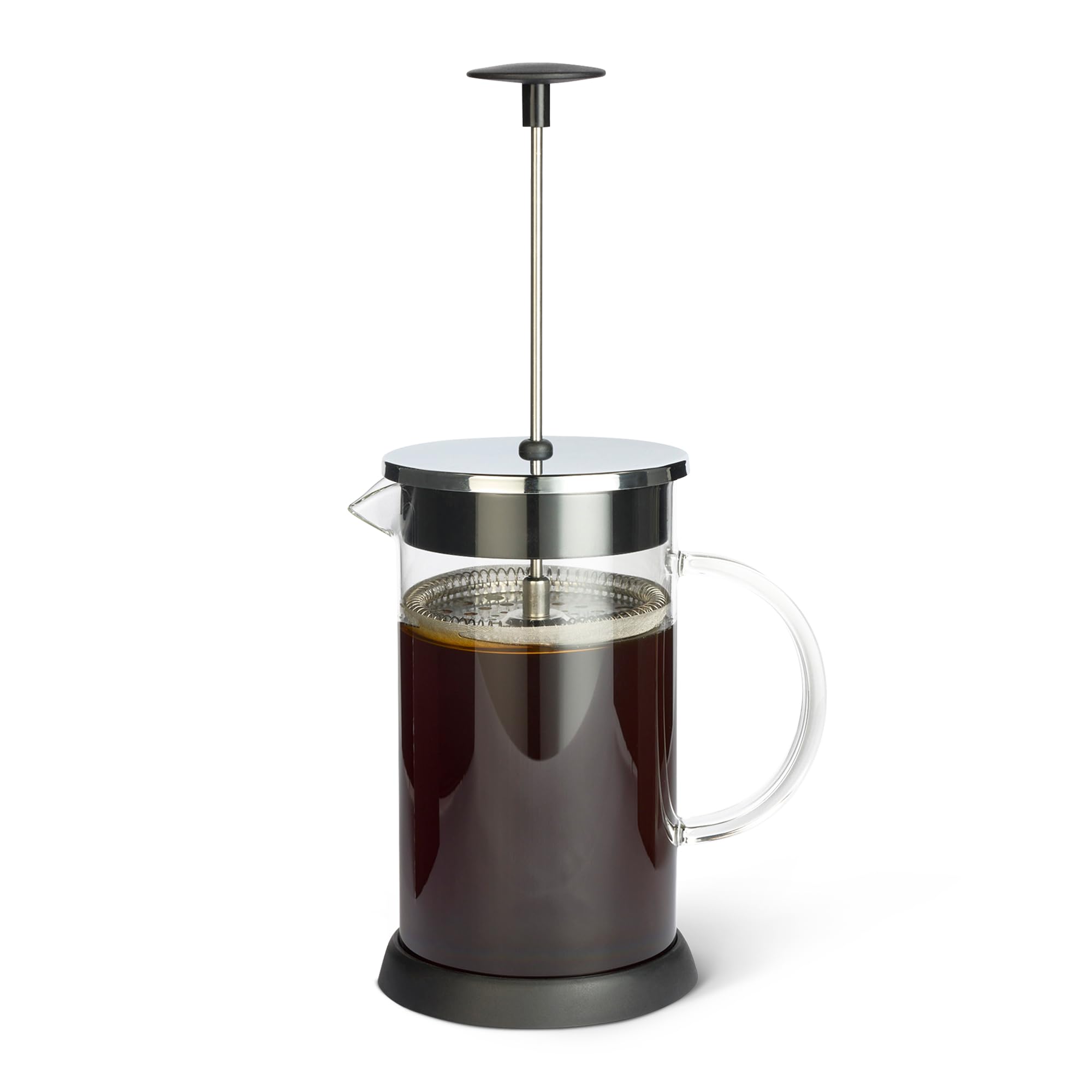 Amazon Basics French Coffee Press, 1038ml, Borosilicate Glass, BPA-Free, Removab