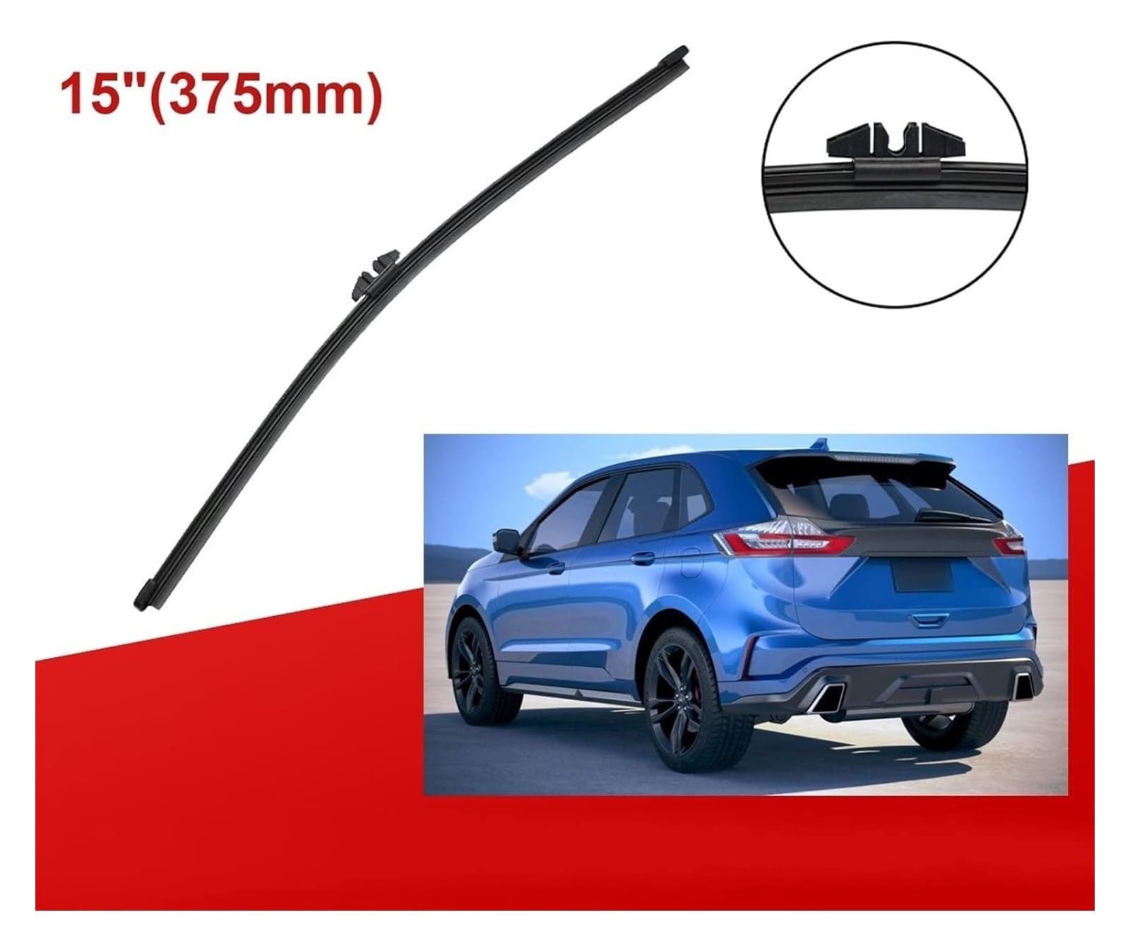 Tergilunotto Automobilistico per F&ORD per Edge MK2 per Endura 2015-2019 Spazzole Tergicristallo Auto Spazzole Anteriori Posteriori Spazzole Accessori 28 "+ 28" + 15"