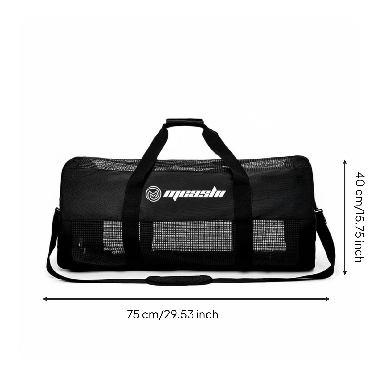 Rete Portaoggetti Subacquea Borsa Attrezzatura Sub Rete Immersione Borsone Subacqueo Sacca Mesh Traspirante in Poliestere 300D TPU con Struttura