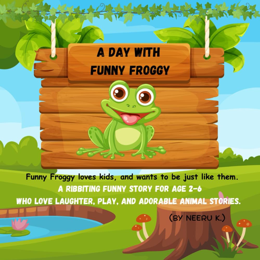 A DAY WITH FUNNY FROG: A Laugh-Out-Loud Story About a Frog Who Loves to Copy Kids