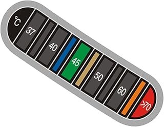 Temperatur-Klebeband – Aufkleber für Gärthermometer, Anzeige von Grad Celsius, Wassertemperatur-Tester | Brauwerkzeug-Set zum Testen der Temperatur