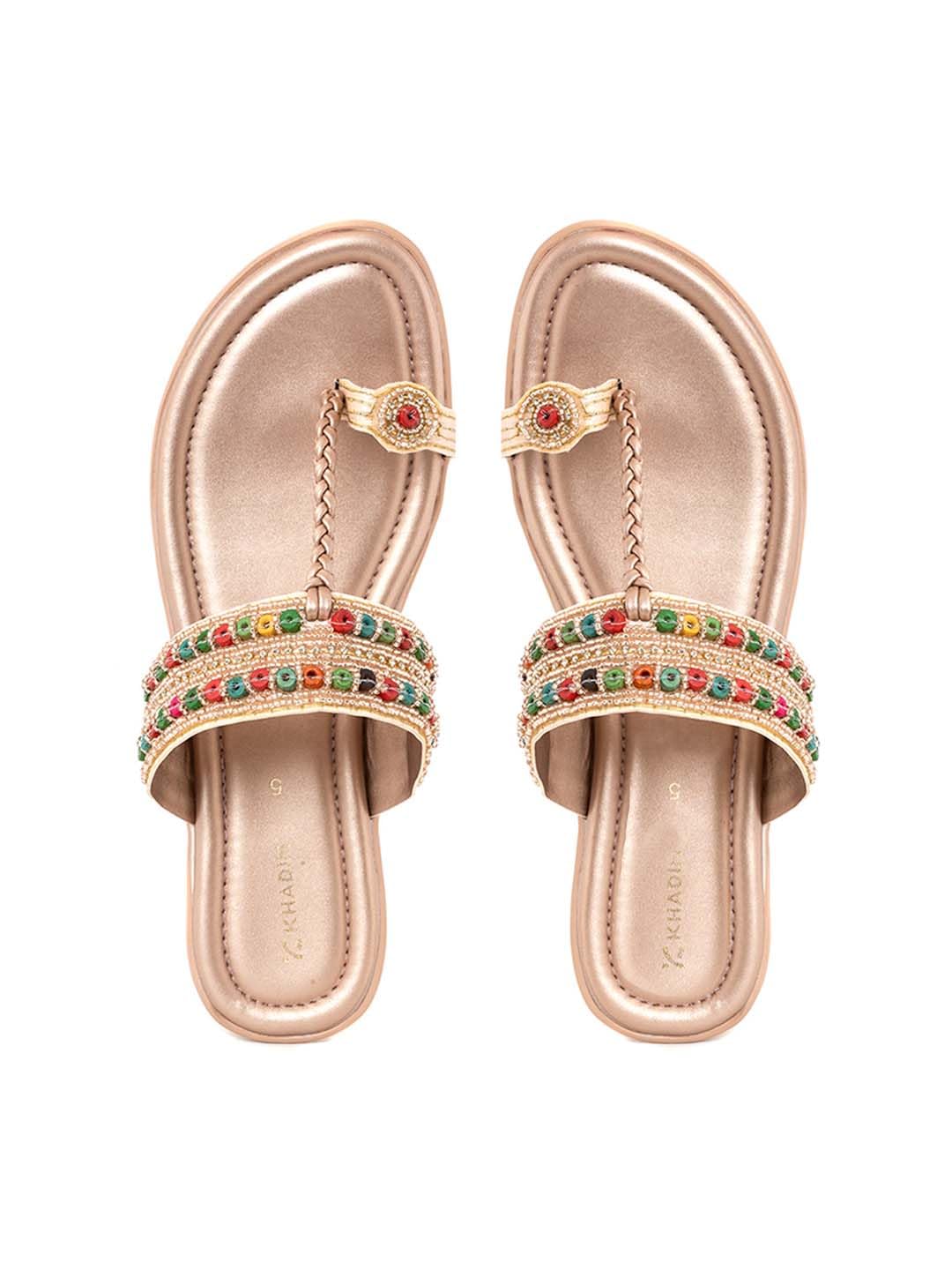 khadim's Flat Kolhapuri Slip On Sandal for Women-picture-48
