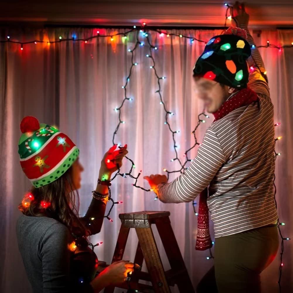 9 Pezzi Cappello da Babbo Natale,Cappello di Natale,Cappello Natalizio