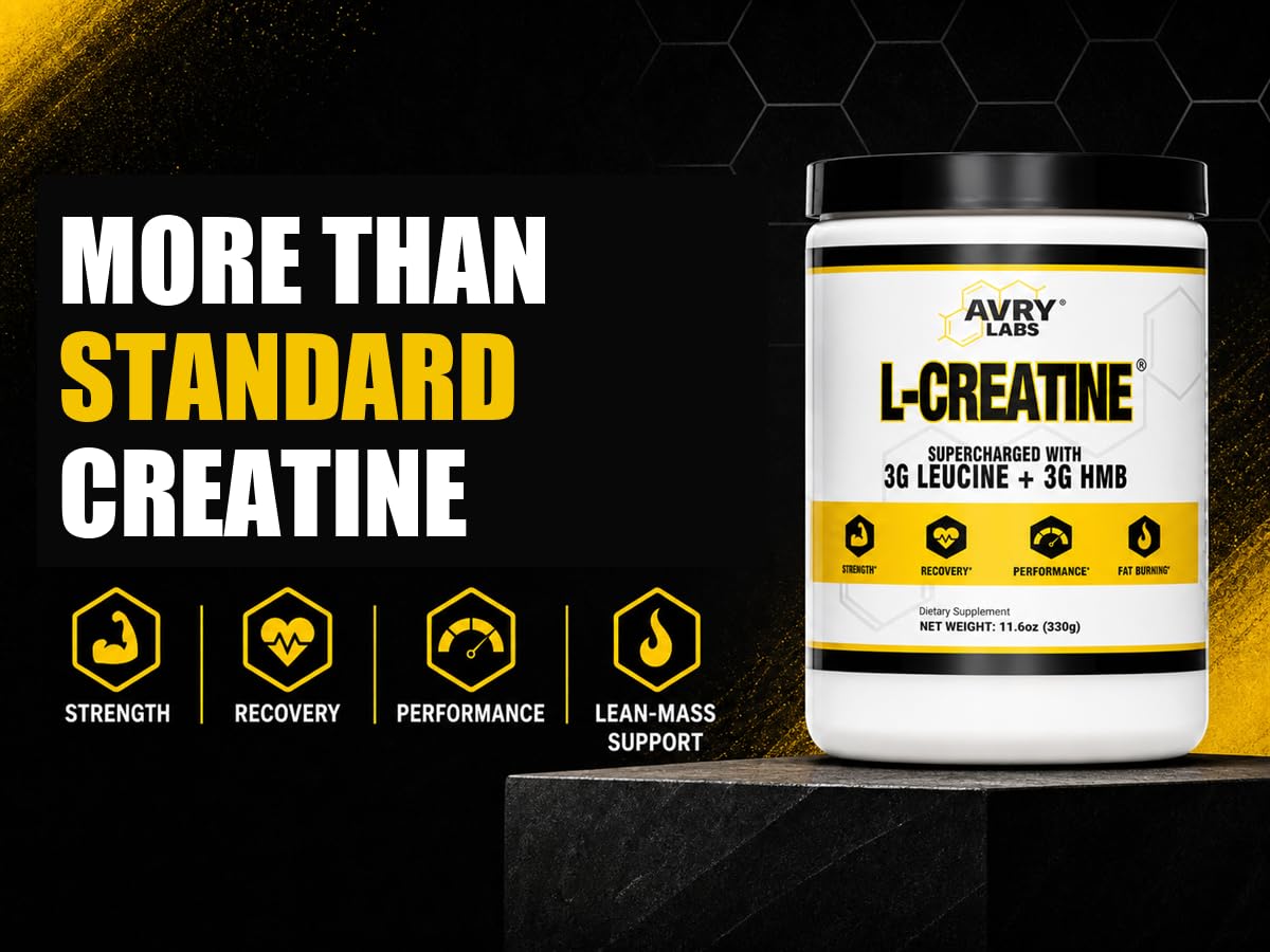 Creatine Monohydrate Powder with HMB & L-Leucine for Strength & Recovery — Amazon image 2