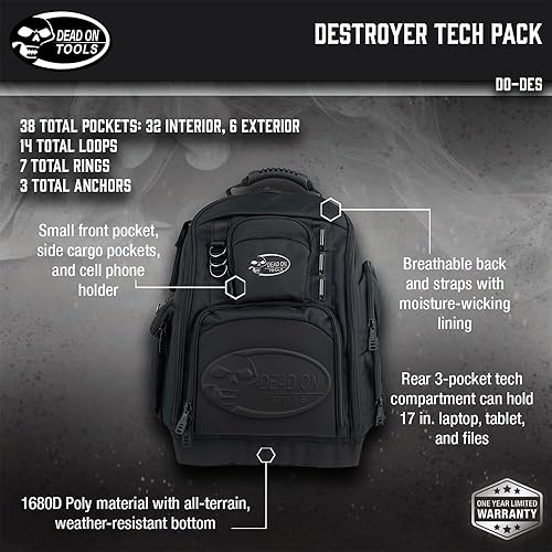 Miniatura 2 de Dead On Herramientas DO-DES Gear Destroyer Tech Pack, Negro