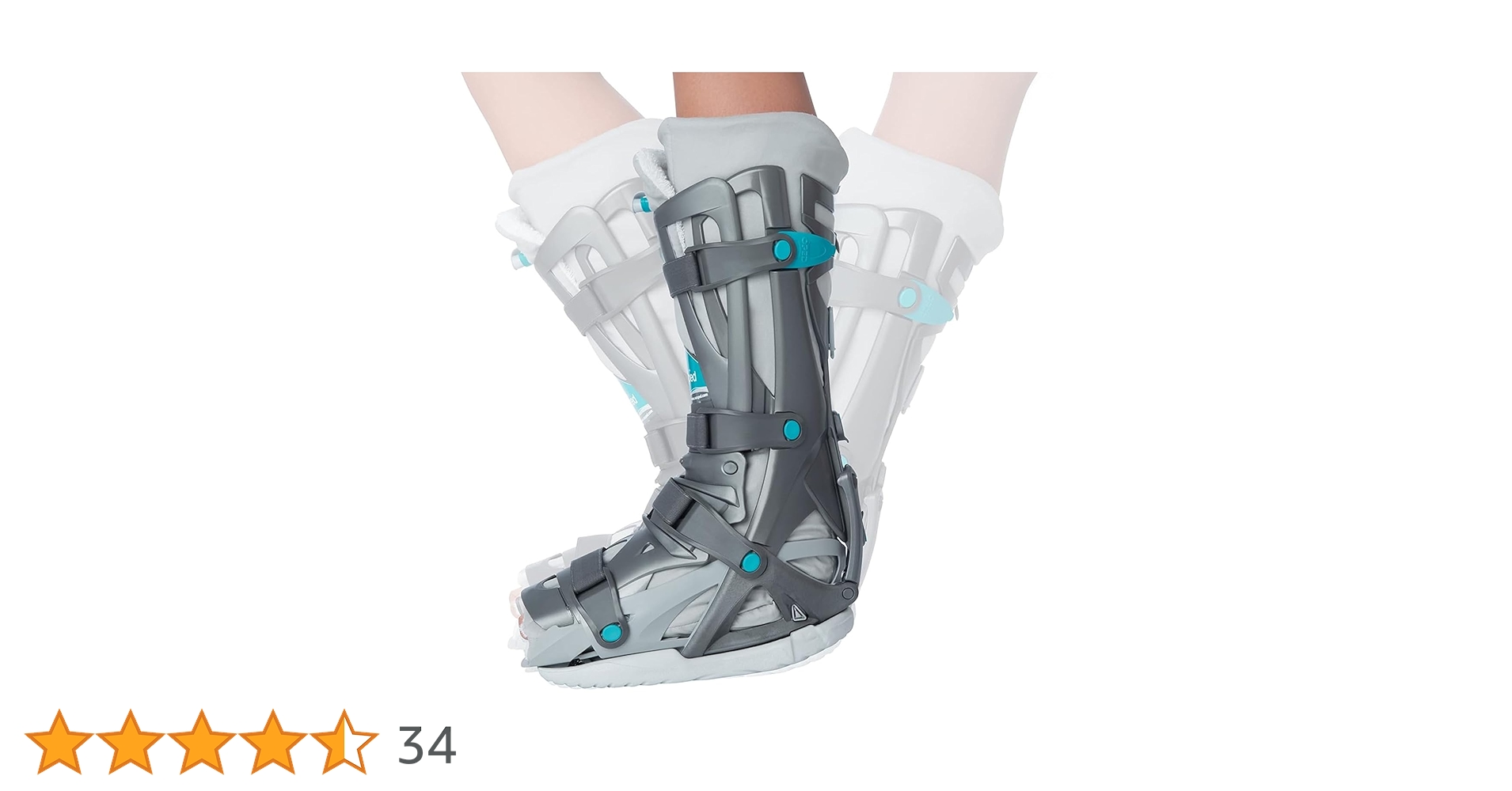 VACOped ヴァコペット 足首固定具 グレー/青 大人用 Lサイズ