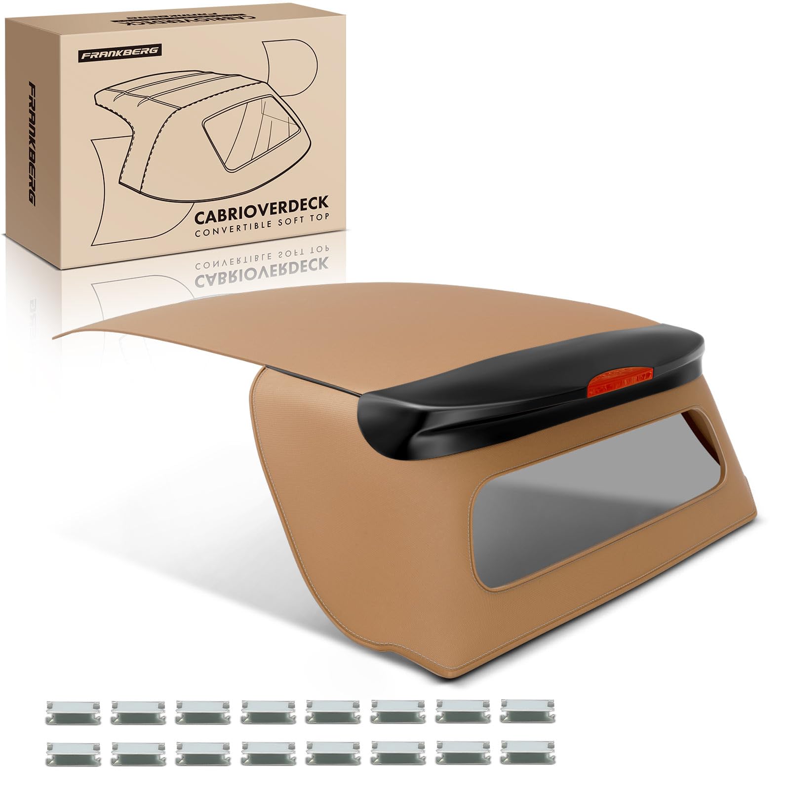 Frankberg Capote soft top marrone Compatibile con Fortwo Coupé 453 Fortwo Cabriolet 453 Fortwo Cabriolet 451 Fortwo Coupé 451 Replace# A45177804018S15