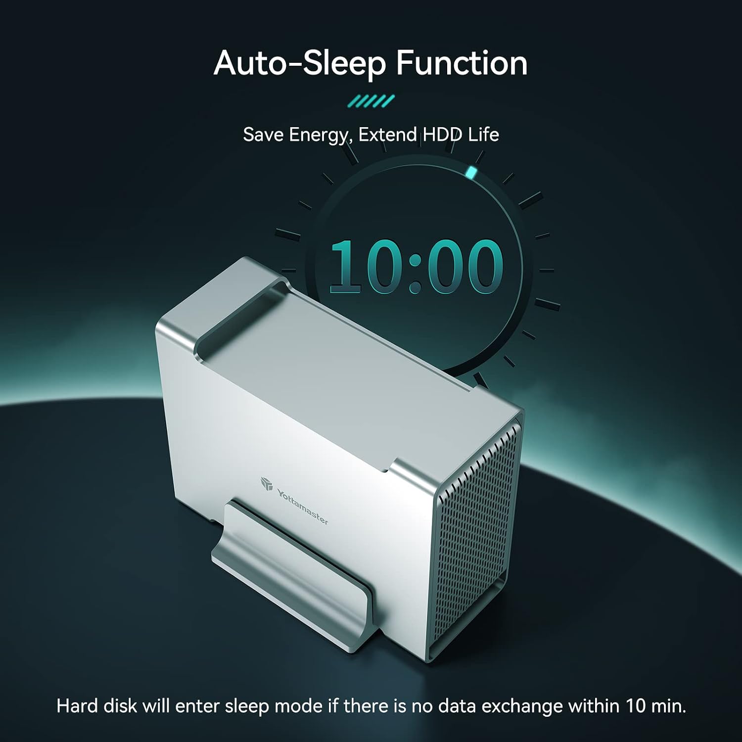 Yottamaster enclosure with auto-sleep timer