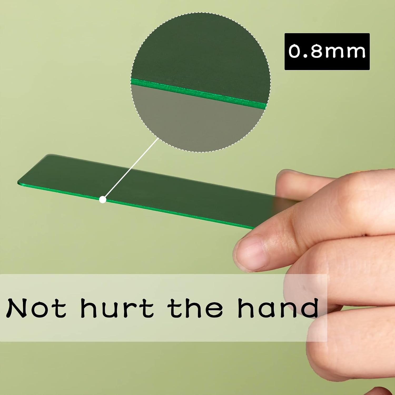 Thick Aluminum Metal Business Cards Anodized Aluminum 86 X 54 X 0.8mm Include Protector Sleeves 15 pcs (Dark Green)