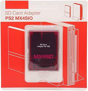 MX4SIO SIO2SD Memory Card Adapter Hand Made, Stable Replacement Memory Card Reader for with SIO Interface Chip (Transparent Red)