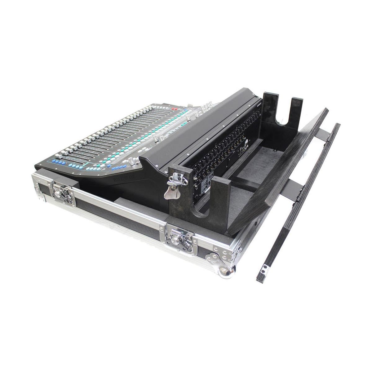 ProX XS-AHSQ5DHW ATA Digital Audio Mixer Flight Case for Allen & Heath SQ5 Console with Doghouse compartment and Caster wheels