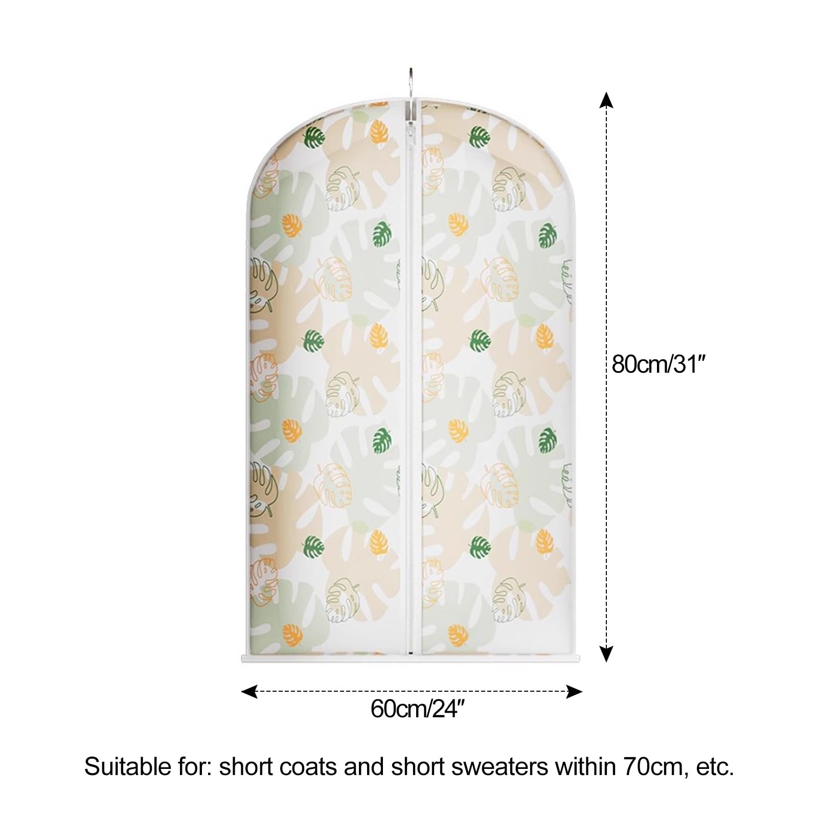 10 Piezas Fundas de Ropa, Bolsa de Traje Transparente, Fundas Transparentes for Ropa con Cremallera, Cubiertas de Ropa a Prueba de Polvo for Camisas, Vestidos, Abrigos(60x80cm/24x31in)