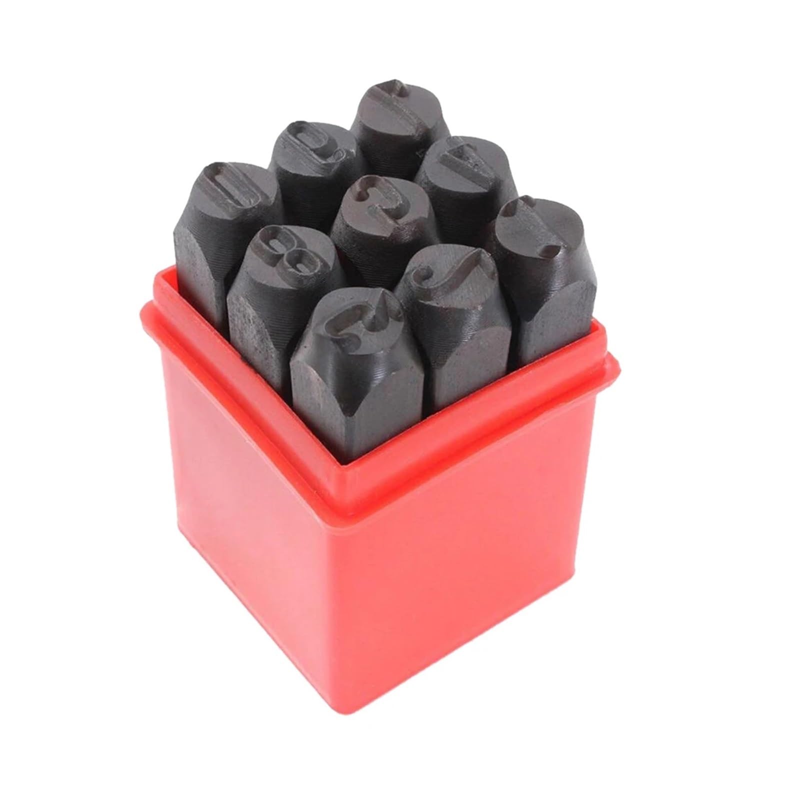 Steel Letter Mould, Steel Letter Number Stamp Set Multiple Sizes Punch Craft(Number 6mm)