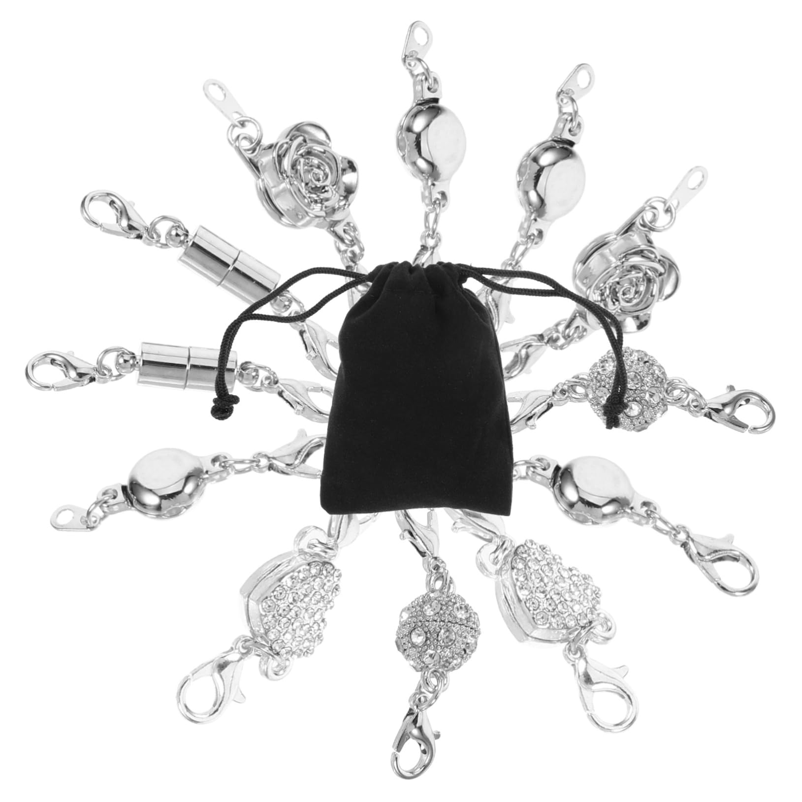 Artibetter 5sätze Magnetische Schmuckverschlüsse Teiliges Erweiterungsverschluss Für Halsketten Und Armbänder Installieren Für -projekte Und Reparaturen