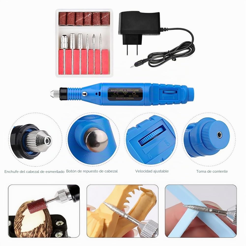 Kit de herramientas de impresión 3D multiusos para impresora 3D, kit de limpieza y eliminación de impresión 3D y máquina de yucar eléctrica, herramienta de acabado e impresión, caja de herramientas