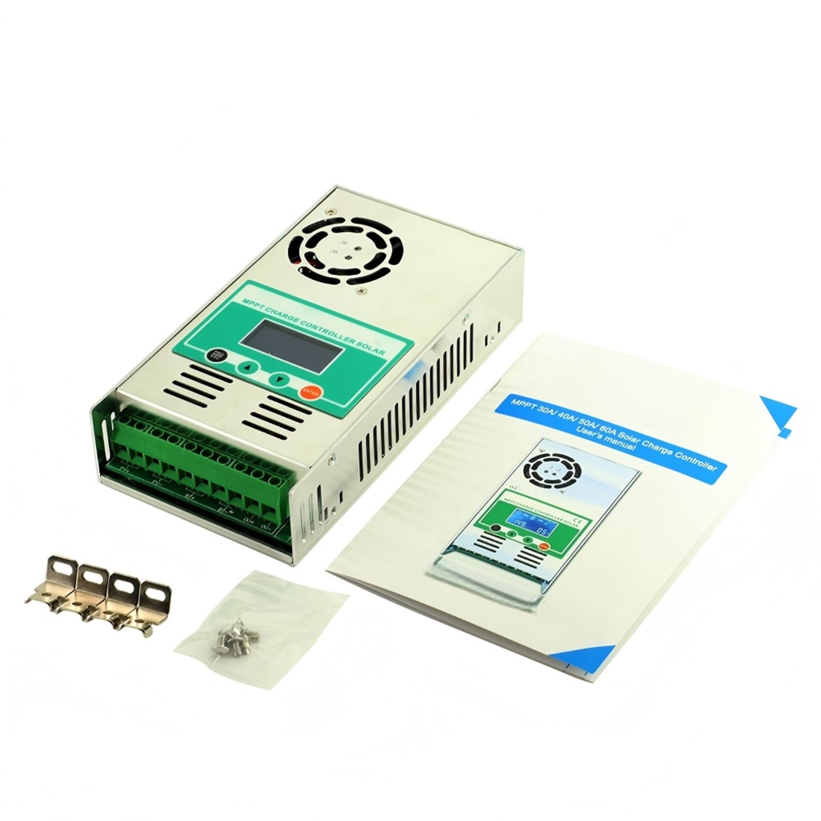 Solar Charge Controller MPPT 60A Solar Charge Controller Discharge Backlight 12V 24V 36V 48V Auto Simple to Operate