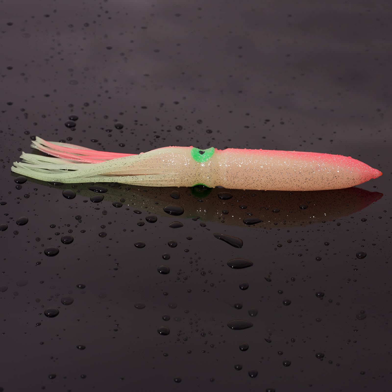 10 Stück 8 cm, weiche Angelköder, Tintenfisch, weiche Köder, umsäumter Tintenfisch, Jigging, Meeresköder, einfach zu verwenden, Bunte Tintenfisch Röcke