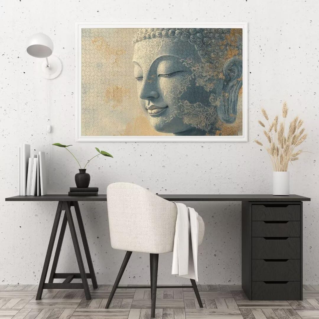 Puzzle dla dorosłych 3000 sztuk, wzór rzeźby Zen, duże wyzwanie dla początkujących, rękodzieło dla dorosłych, z opakowaniem na prezent, dekoracja ścienna, prezenty dla kobiet, 122 x 81 cm, model 1201