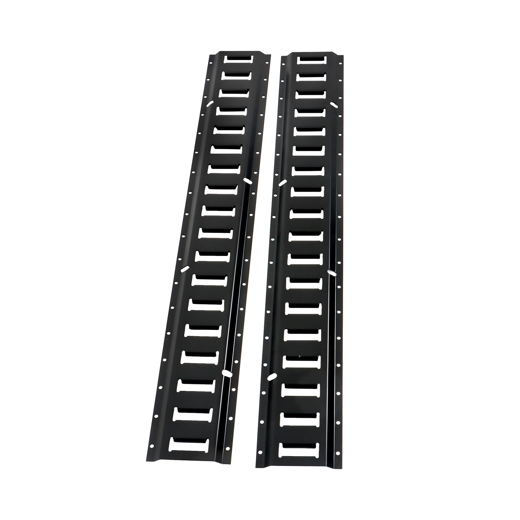 waltyotur 2 binari di fissaggio per pista, 3 pezzi, per garage, furgoni, rimorchi, moto, binari per pista, rivestimento in polvere, nero, 907,2 kg