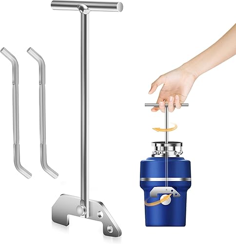 Llave para desatascar basura, herramienta universal compatible con Waste King y Moen para limpiar obstrucciones sobre el fregadero