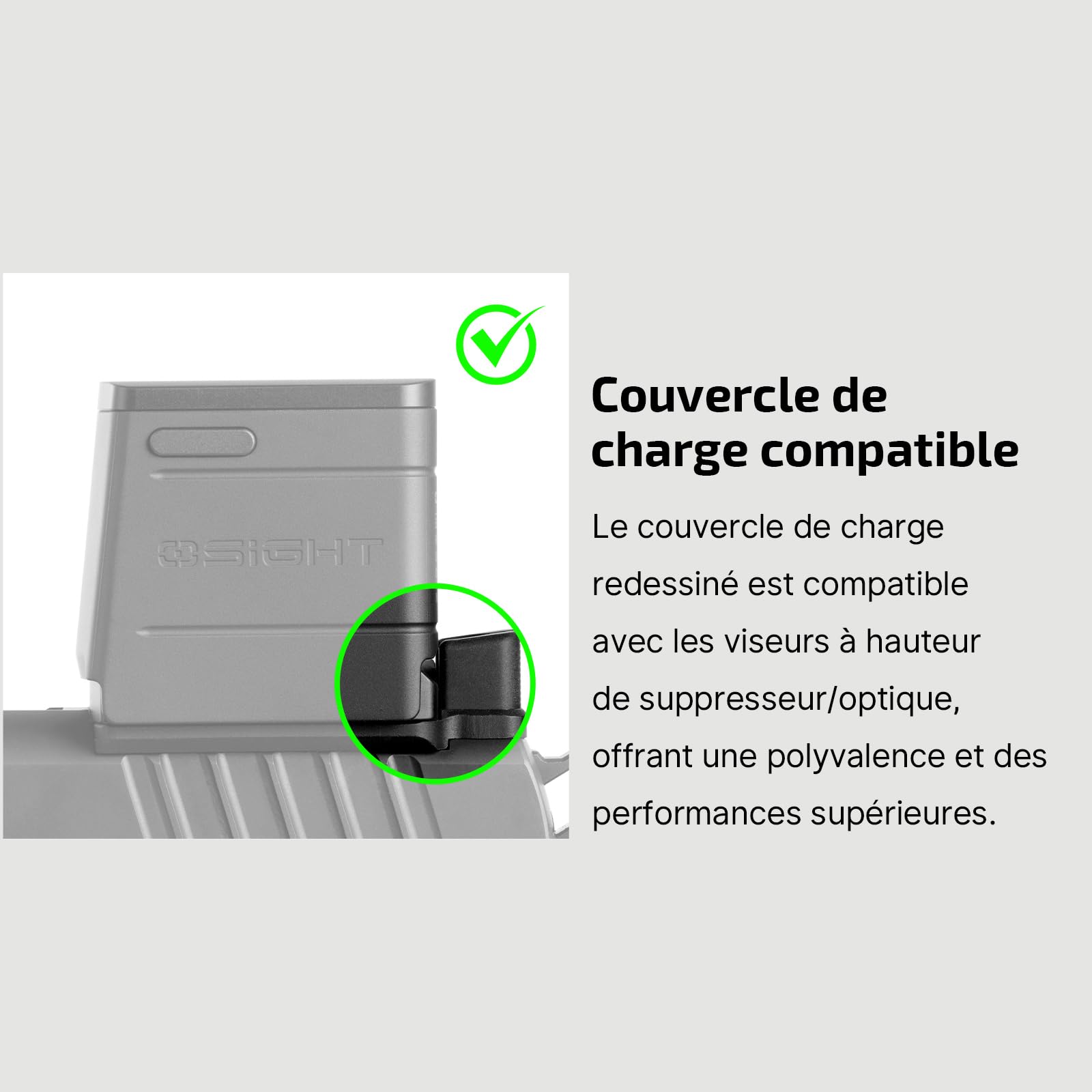 Osight Visée Réflexe Osight X IPX6 USB-C Rechargeable à 3 MOA Dot et 32 MOA Circle Est Une Aide à La Visée Légère pour Les Armes Courtes Utilisées pour La Chasse