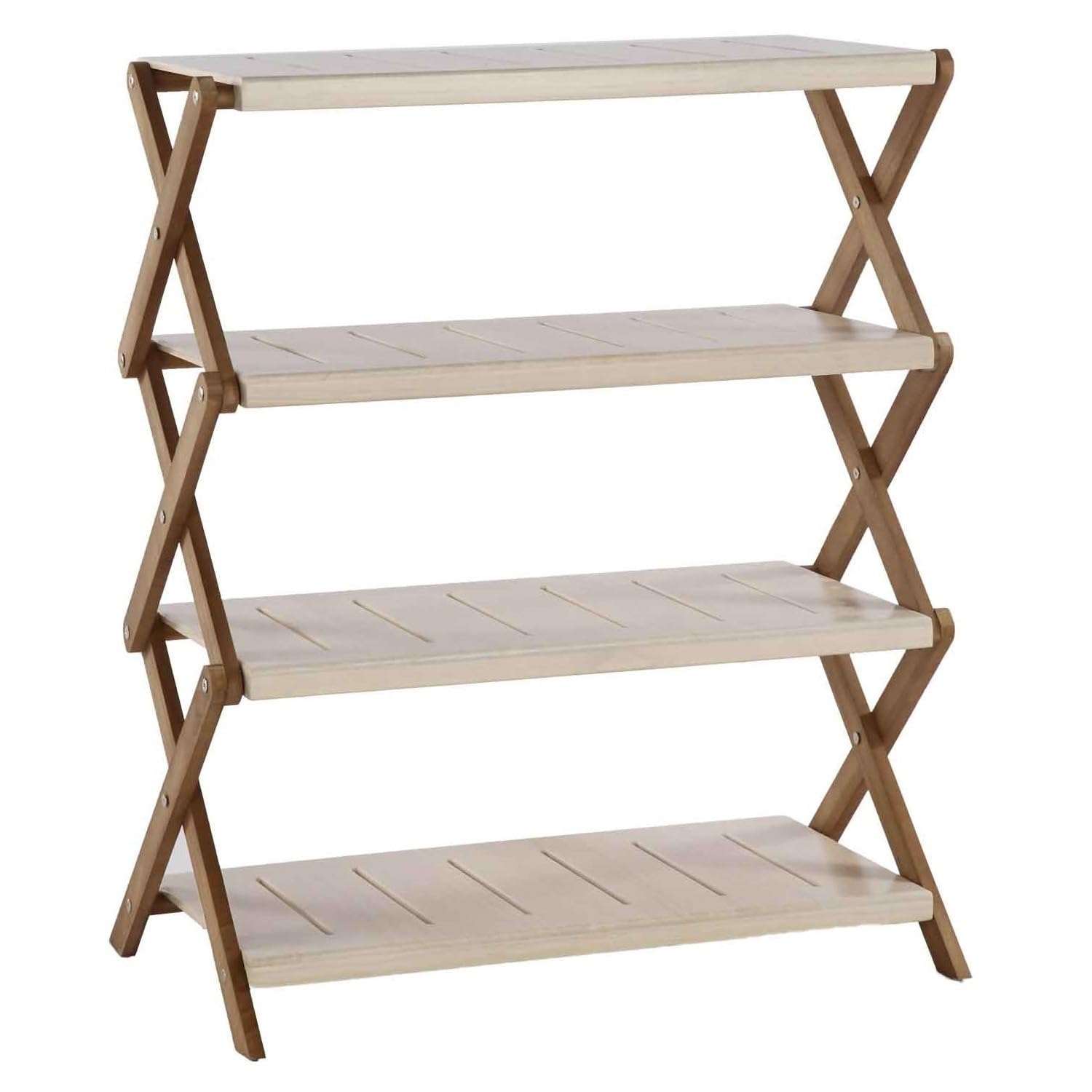 NEG Teleskop-Regal RIWAKA, braun/Shabby chic weiß