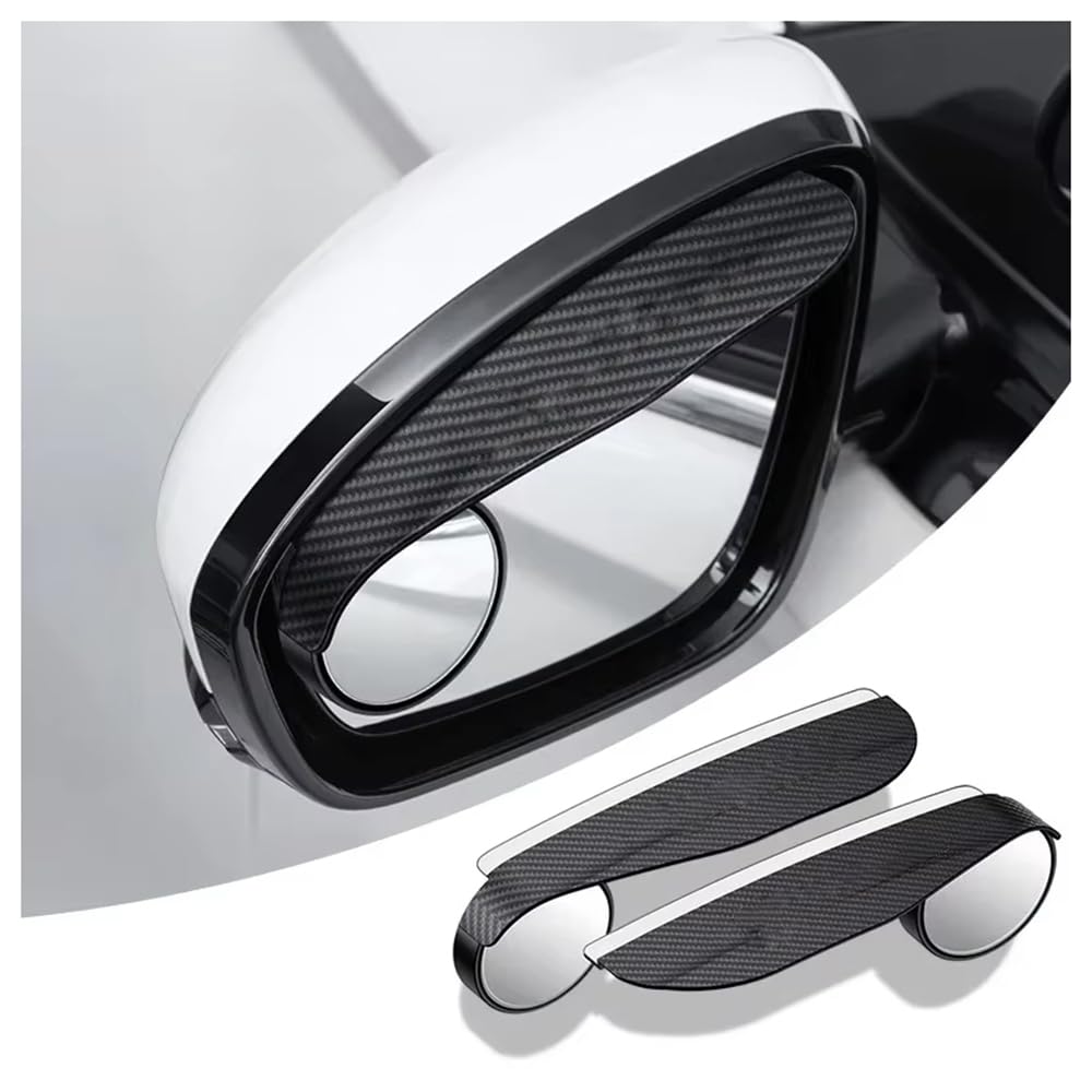 Tvvxio Red Wing Mirror Rain Deflector, For Ford Edge C-Max Farris Ecosport Fiesta Mk6 Mk7 1Pair Car Mirror Rain Protector, Car Side Mirror Waterproof Visor Rain Eyebrow
