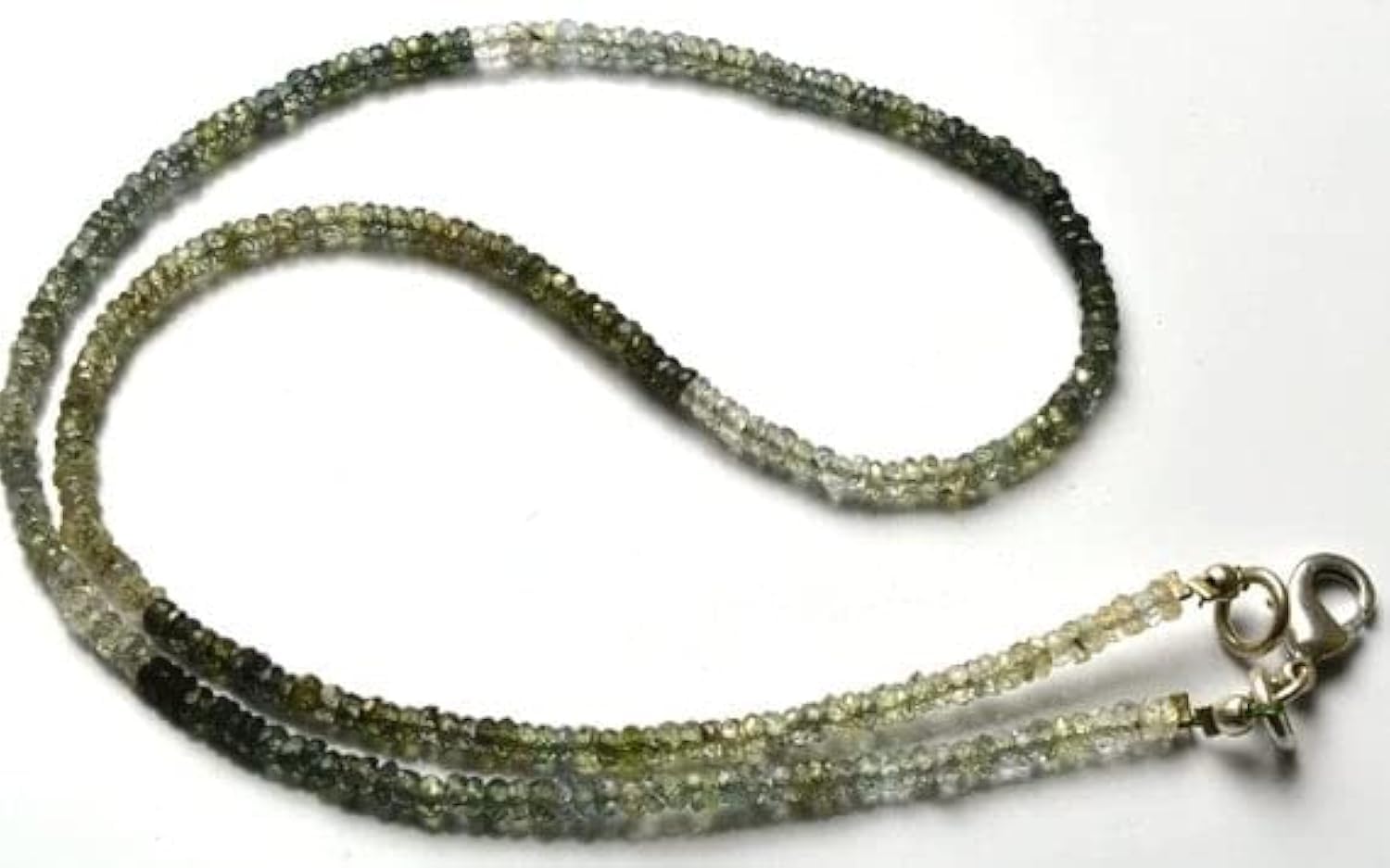 Collier en saphir naturel véritable LKBEADS de 16 pouces pour bijoux haut de gamme