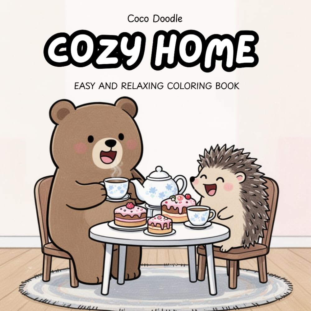 Cozy Home: A Relaxing and Comfy Coloring Book