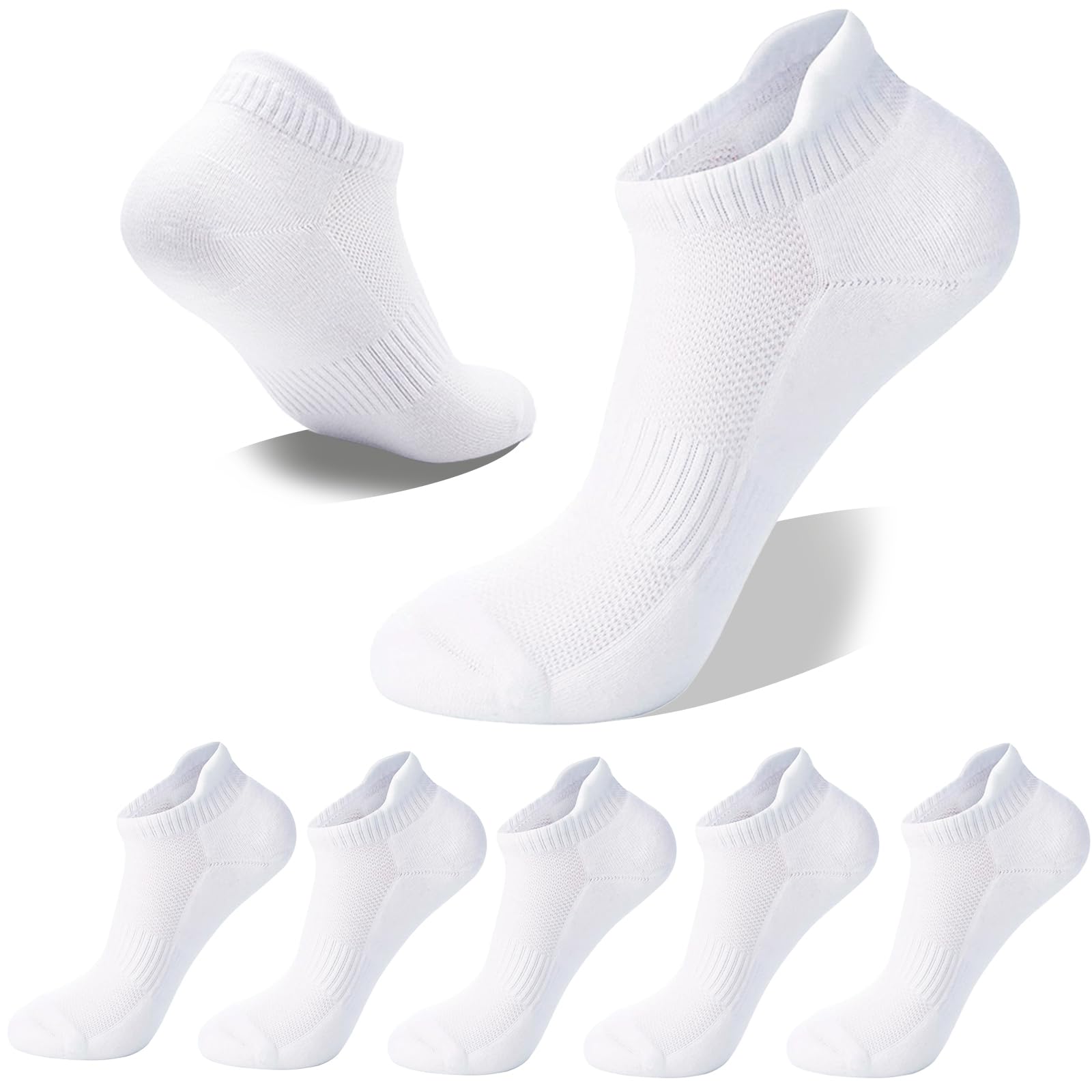 Wamicu Sneaker Socken Damen 5 Paar Atmungsaktive Baumwolle Socken Kurze Sportsocken Laufsocken