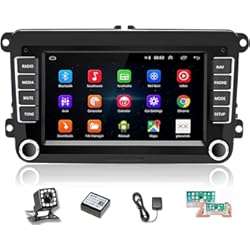 Pantalla Audi A3 Sportback Podofo Android Radio de Coche para VW Passat Seat Golf Skoda TOURAN, 7HD Pantalla táctil,Autoradio WiFi con Navegador GPS,Reproductor de Coche con Canbus/Duplicar Pantalla/Cámara de Respaldo