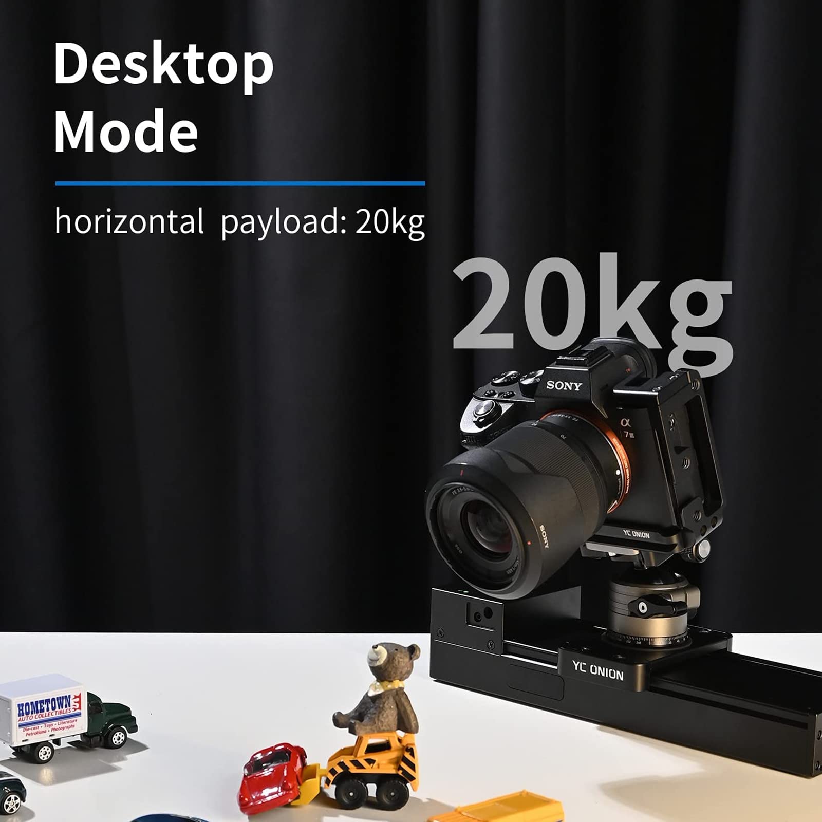 YC Onion電動スライダー カメラ スライダー 26cmカメラ レール アプリコントロール付き、YC Onionンヘッドと互換性のある3軸スライダーレ Amazon.co.jp: YC Onion電動カメラスライダー26cmアプリコントロール