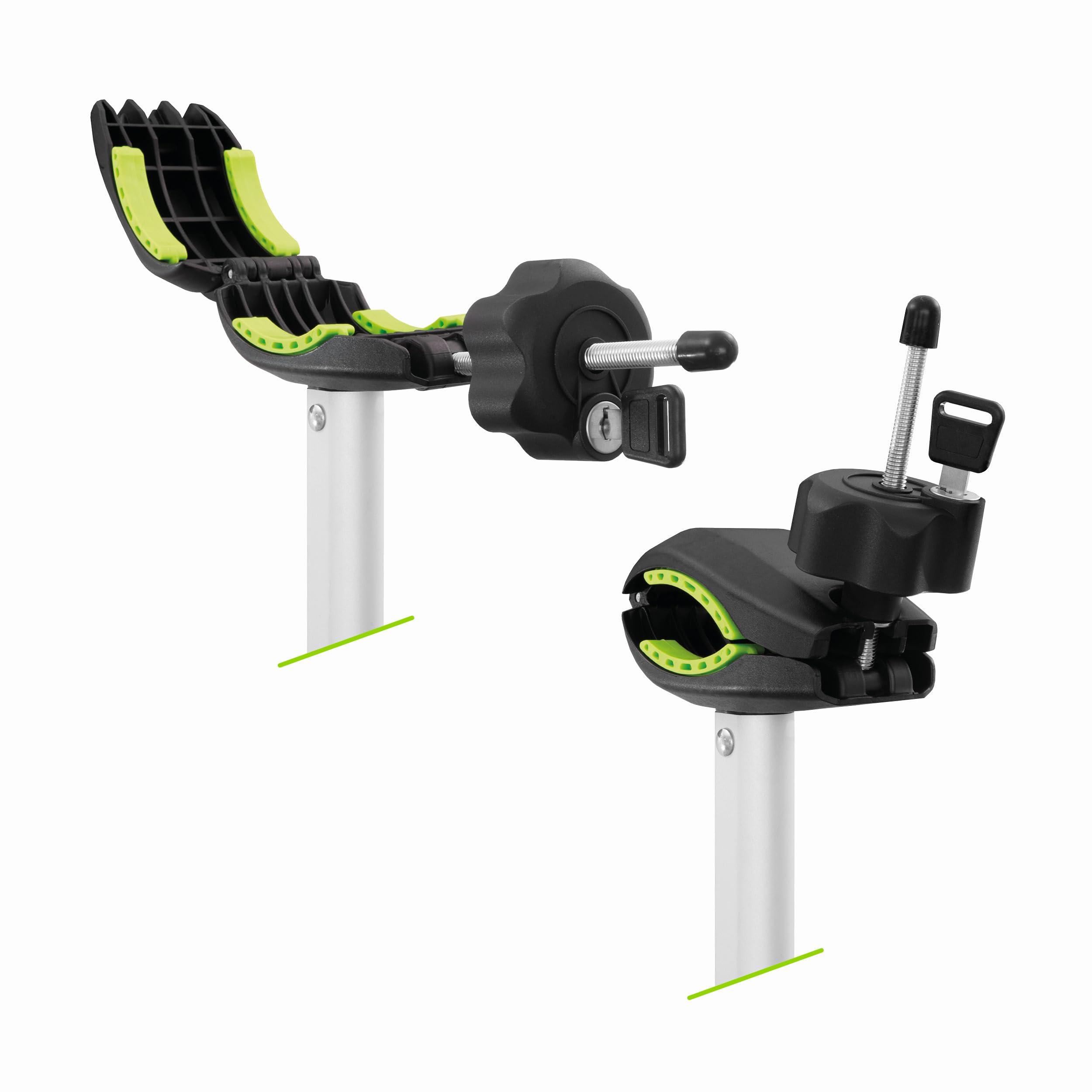 E-Trek Portabicicletas para 2 Bicicletas eléctricas- Enganche a Bola de Remolque con Palanca - Cierre de Seguridad - Chasis Acero/Aluminio - Soporta 30kg por Carril