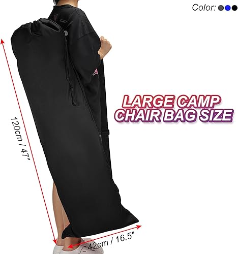 Miniatura 2 de PATIKIL Bolsa de repuesto para silla de campamento de 48 pulgadas, 1 paquete de bolsa plegable para silla de campamento 900D Oxford bolsa de