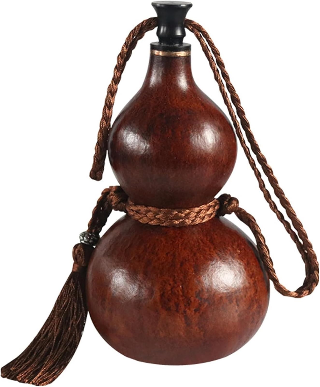 Calabash Wine Pot, 1 szt. Chińska dynia na uchwyt na napoje, przenośna butelka na wodę z tykwy, tradycyjny pojemnik na napoje, ręcznie robiony rekwizyt do wystroju domu(20cm)