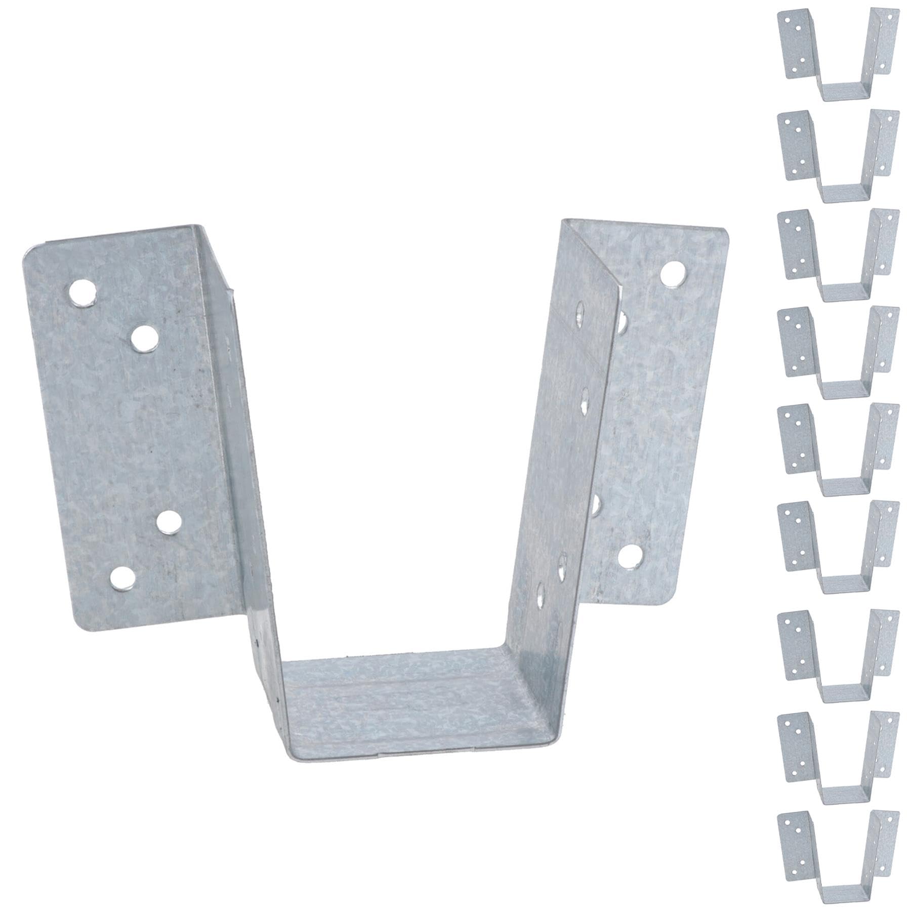 Ab Tools Silver Mini Timber Wood Joist Hanger 38Mm Decking Loft Galvanised Beam Holder 10Pk