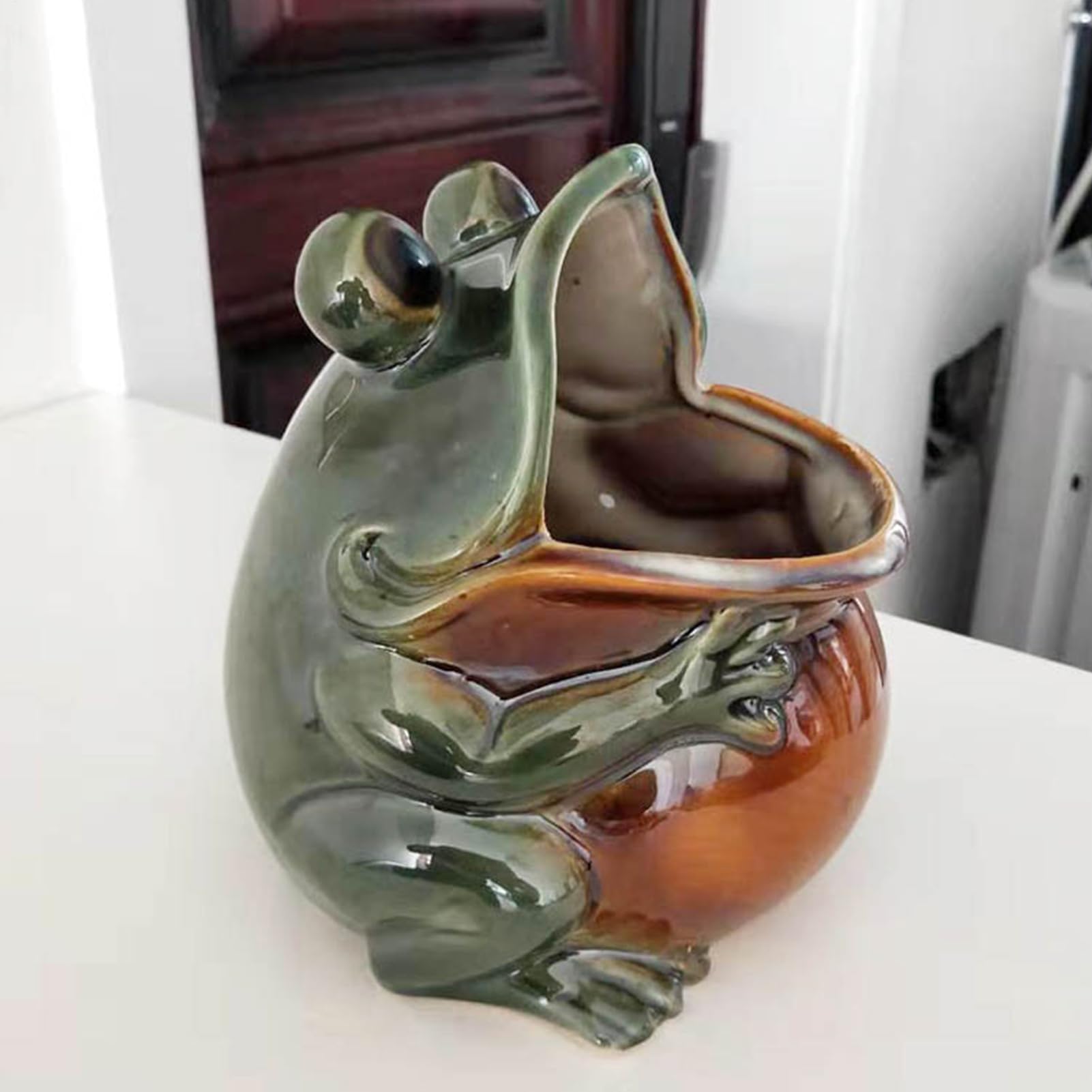Generisch - Figurka ogrodowa, figurka, figurka outdoorowa do ogrodu – | urocza figurka ceramiczna, statuetka symulacyjna, ornament bonsai, dekoracja do rzemiosła, dekoracja ogrodu domowego