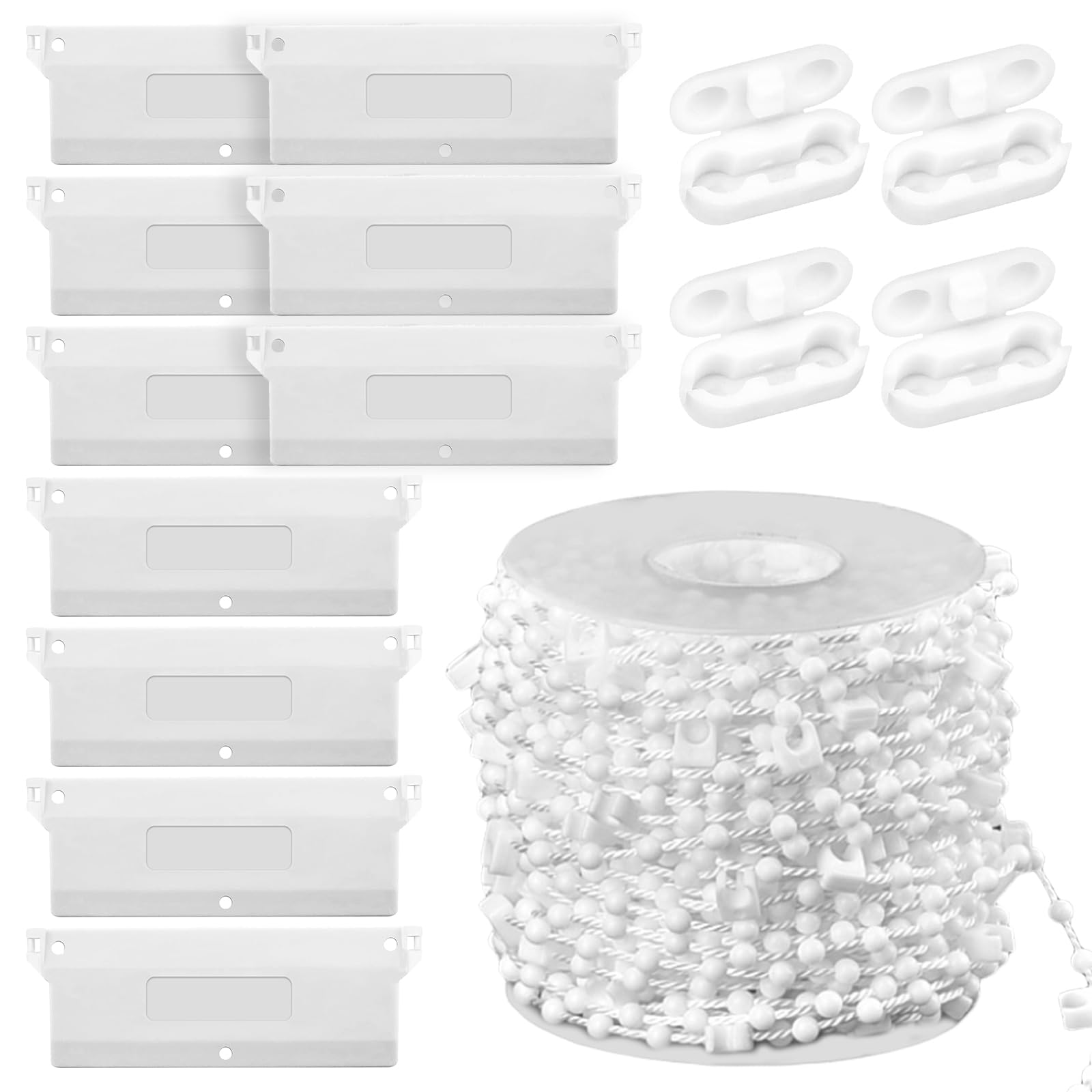 Sporgo 10 lastre di contrappeso: 127 mm, parti di ricambio con catena da 10 m + 4 connettori per catena, tende verticali, pesi per tende