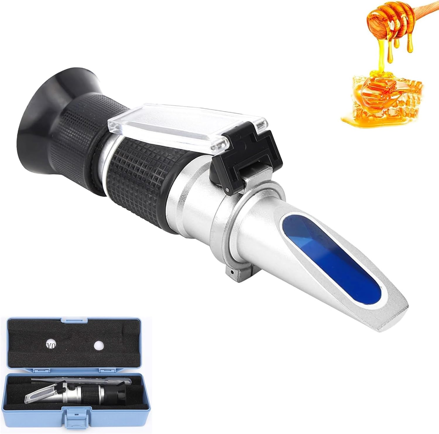 Agatige 090 Brix Digital Refractometer, Honey Refractometer Maple Syrup Sugar Content Mead