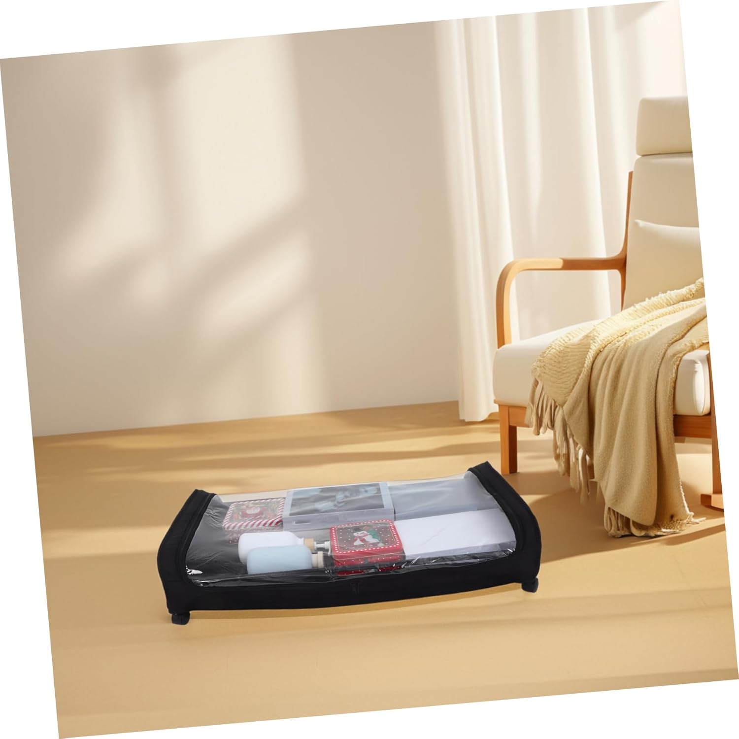 Cabilock Bed Pull Out Rolling Storage Cart Essential for Organizing Shoes Clothes and Items Easy to Move Large Storage Capacity